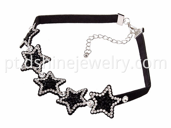 Crystal Star Velvet Choker